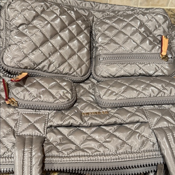 MZ Wallace Large Sutton Travel Bag – Sable Pearl Metallic – Discontinued Color - Picture 13 of 13